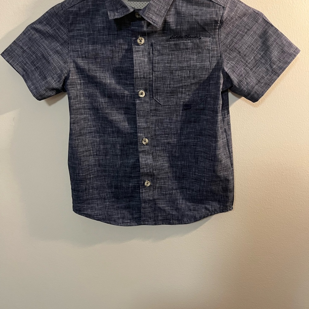 Eddie Bauer Kids Charcoal Button Down Shirt